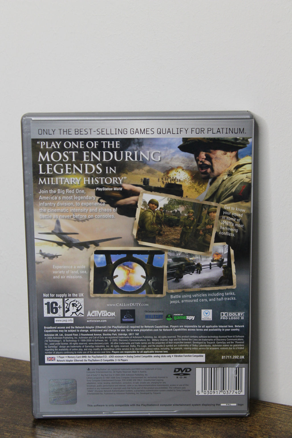 Call of Duty 2 Big Red One [platinum editie]