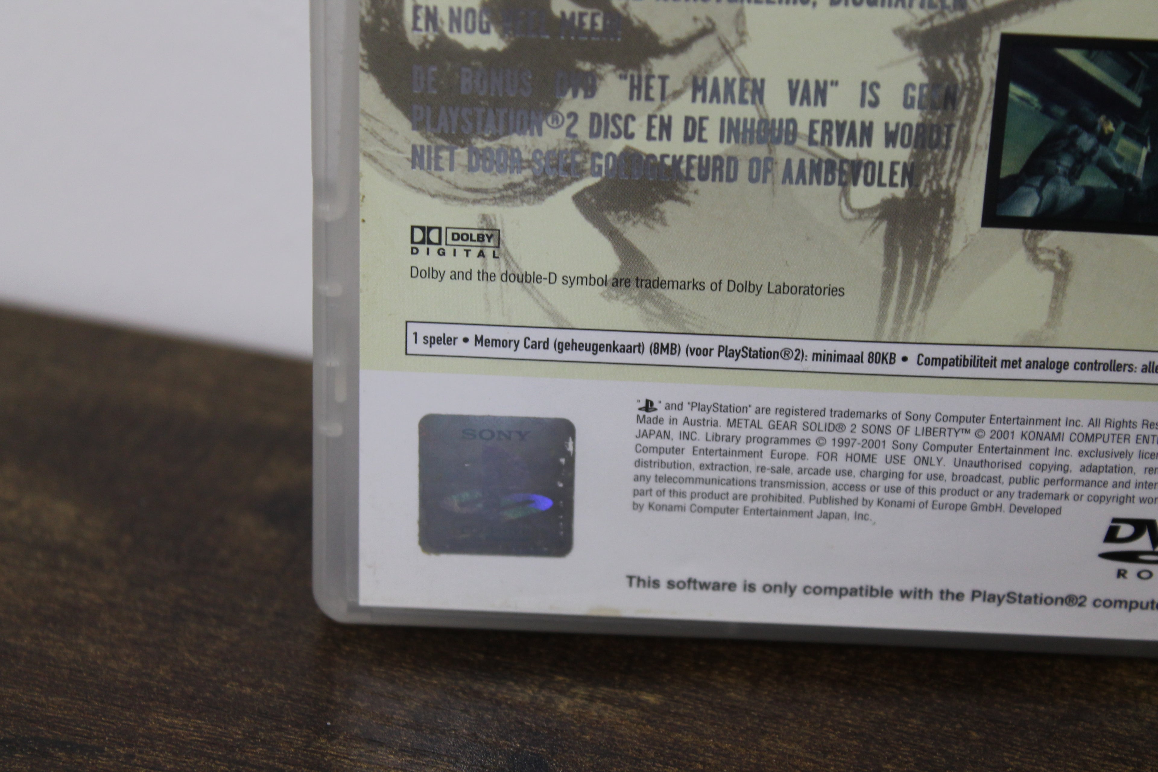 Metal Gear Solid 2 Sons of Liberty