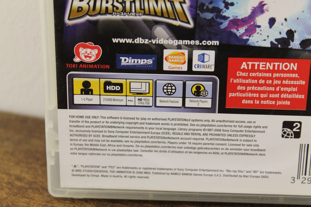 Dragonball Z burst limit