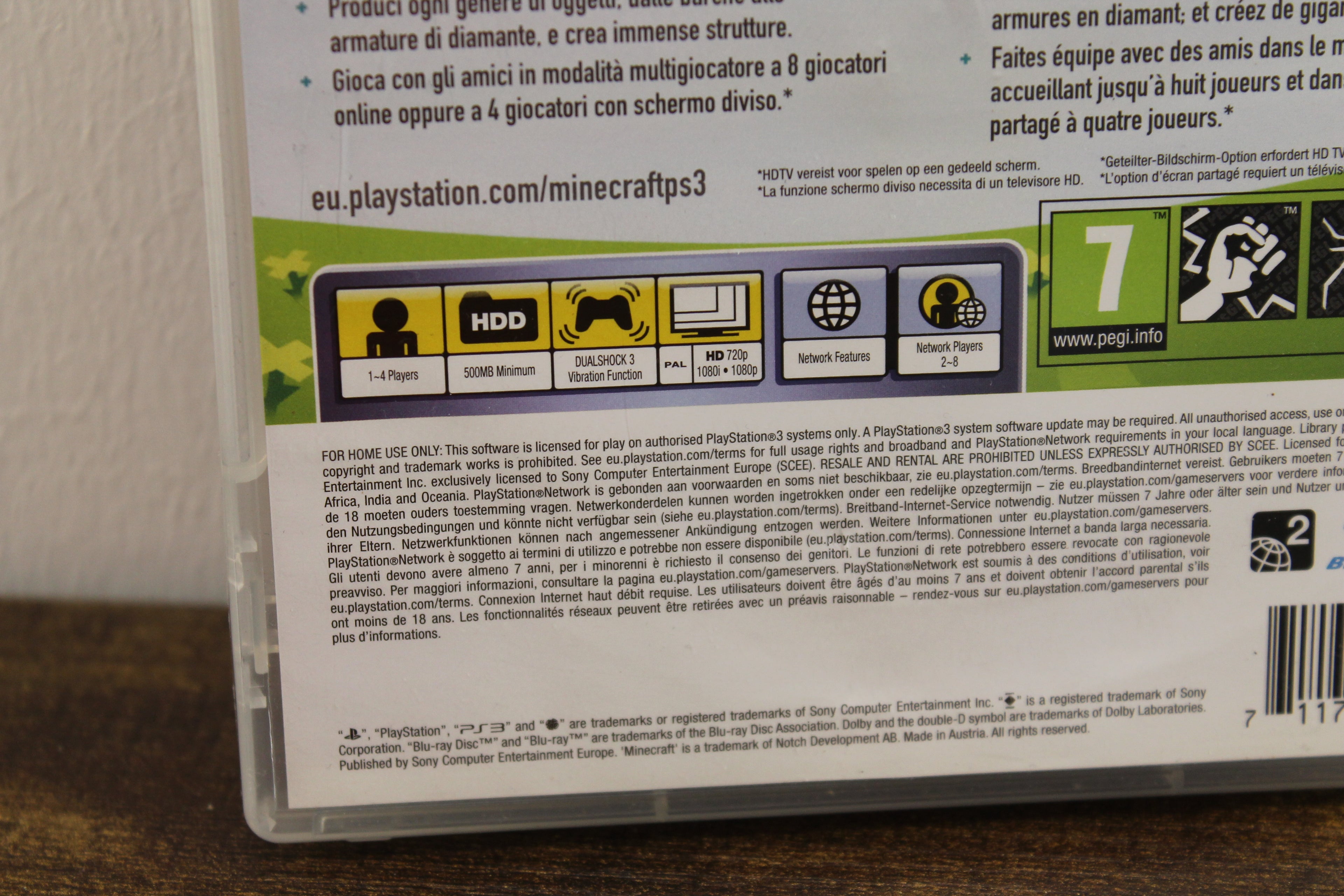 Minecraft Playstation 3 edition